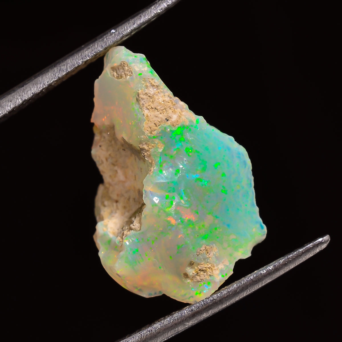 Amazing Top Grade Quality 100% Natural Welo Fire Ethiopian Opal Fancy Rough Loose Gemstone For Making Jewelry 18X12X8 MM 05.50 Cts. KR28-1 Sunkarton