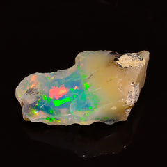 Stunning Top Grade Quality 100% Natural Welo Fire Ethiopian Opal Fancy Rough Loose Gemstone For Making Jewelry 15X10X4 MM 02.50 Cts. KR28-20 Sunkarton