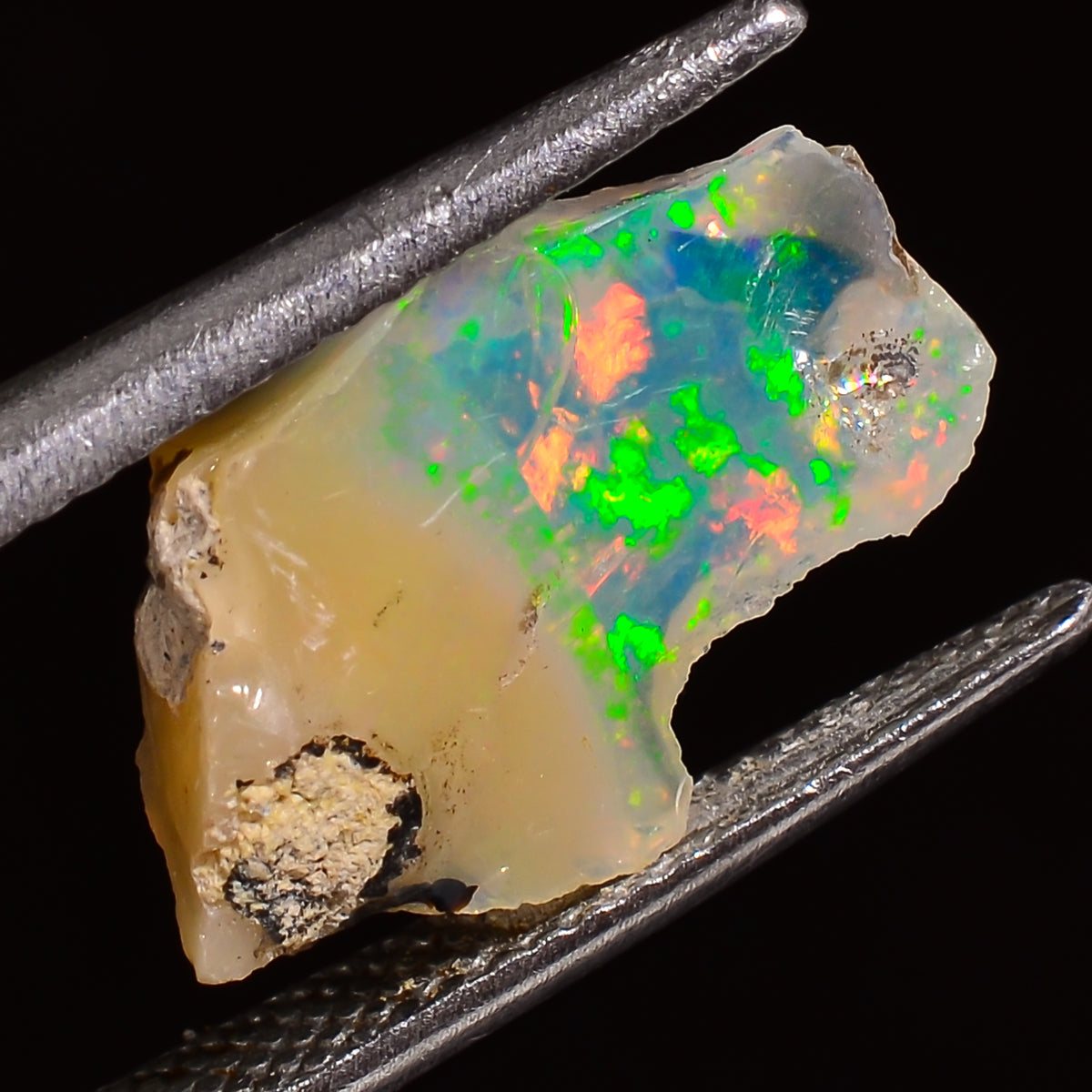 Stunning Top Grade Quality 100% Natural Welo Fire Ethiopian Opal Fancy Rough Loose Gemstone For Making Jewelry 15X10X4 MM 02.50 Cts. KR28-20 Sunkarton
