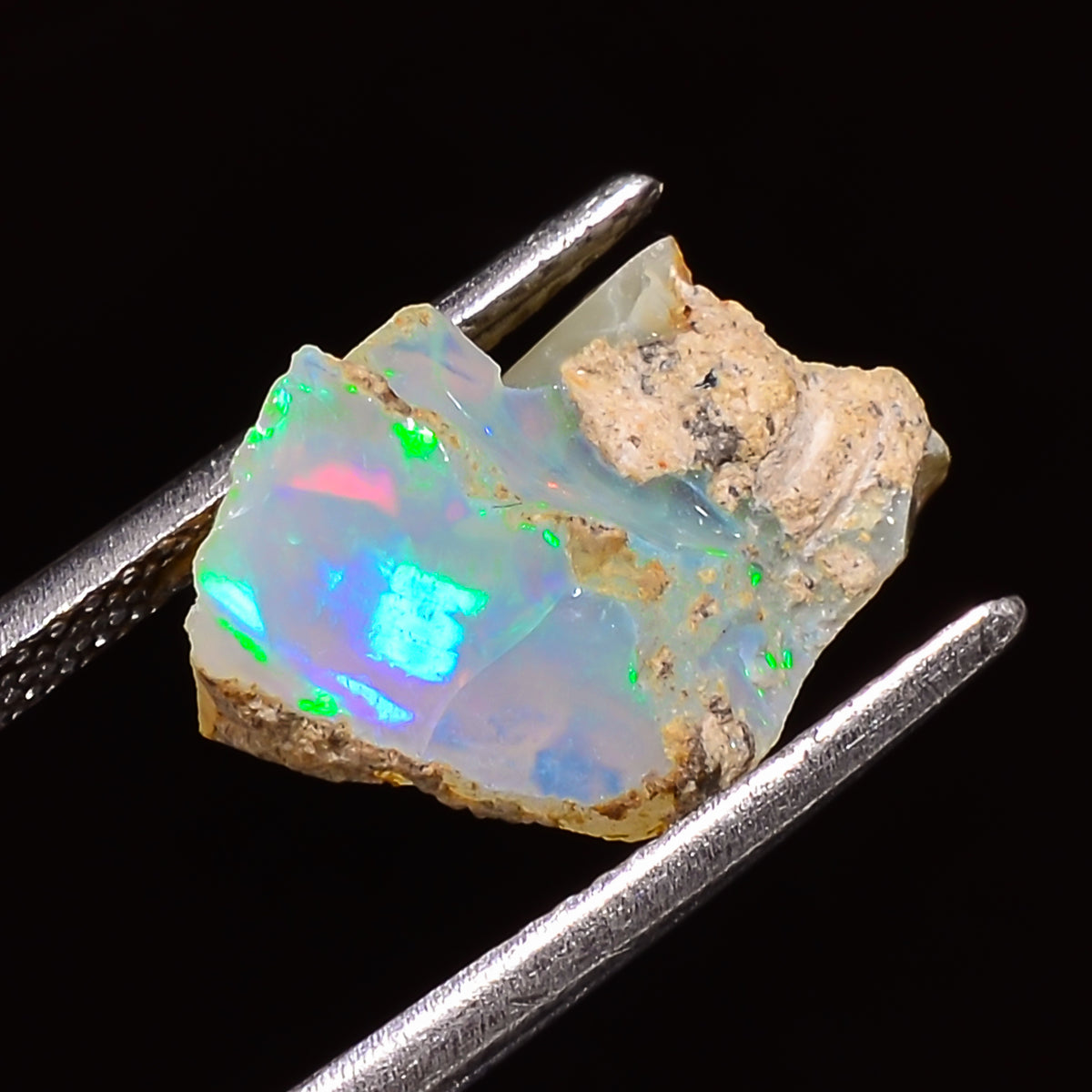 Supreme Top Grade Quality 100% Natural Welo Fire Ethiopian Opal Fancy Rough Loose Gemstone For Making Jewelry 16X9X7 MM 04.00 Cts. KR28-21 Sunkarton