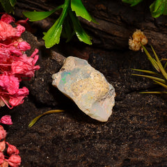 Tempting Top Grade Quality 100% Natural Welo Fire Ethiopian Opal Fancy Rough Loose Gemstone For Making Jewelry 18X11X8 MM 08.00 Cts. KR28-22 Sunkarton