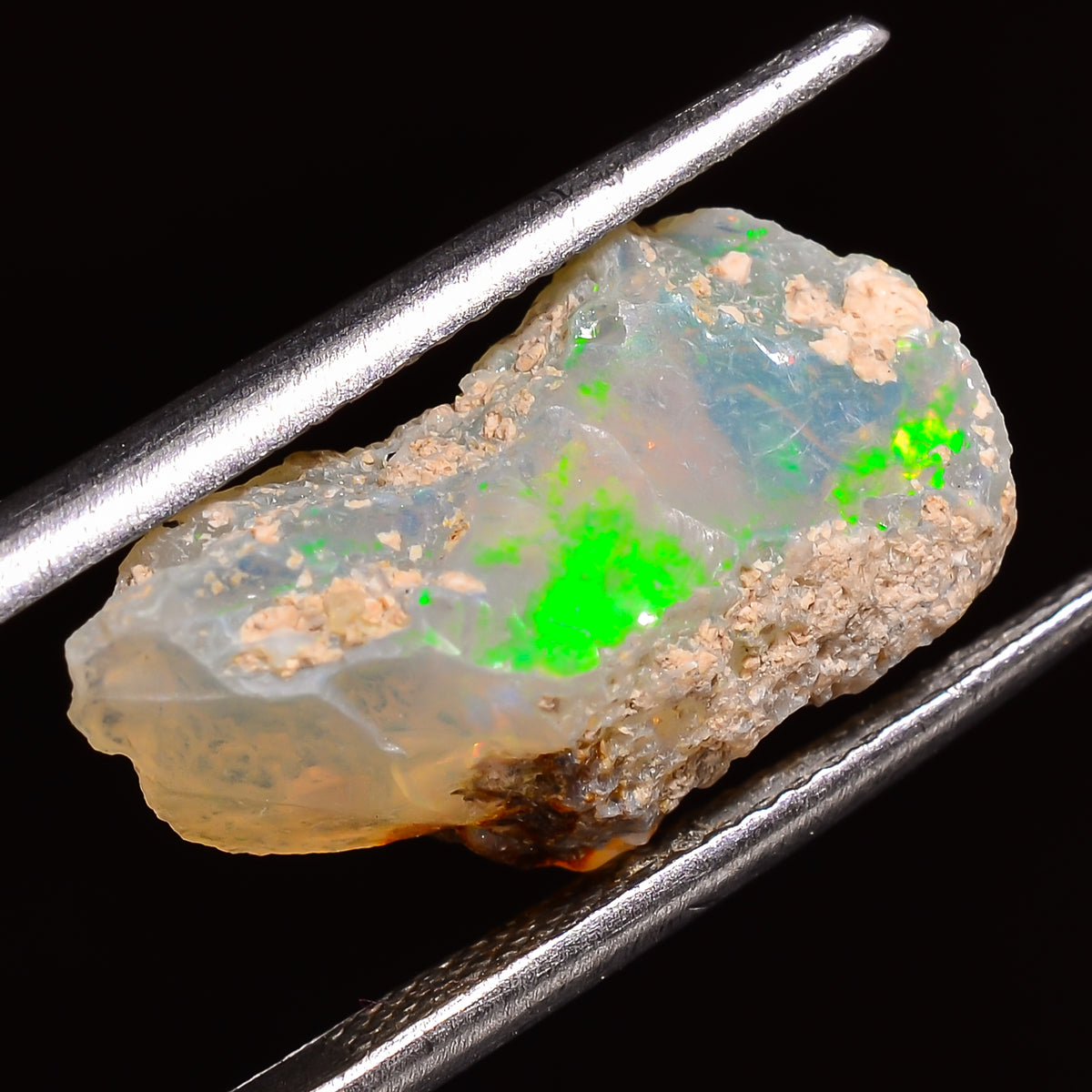 Terrific Top Grade Quality 100% Natural Welo Fire Ethiopian Opal Fancy Rough Loose Gemstone For Making Jewelry 18X10X8 MM 05.50 Cts. KR28-23 Sunkarton