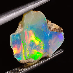 Unique Top Grade Quality 100% Natural Welo Fire Ethiopian Opal Fancy Rough Loose Gemstone For Making Jewelry 12X10X3 MM 02.00 Cts. KR28-24 Sunkarton