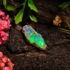 Amazing Top Grade Quality 100% Natural Welo Fire Ethiopian Opal Fancy Rough Loose Gemstone For Making Jewelry 16X7X5 MM 03.50 Cts. KR28-26 Sunkarton