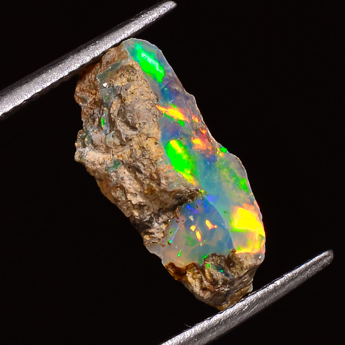 Amazing Top Grade Quality 100% Natural Welo Fire Ethiopian Opal Fancy Rough Loose Gemstone For Making Jewelry 16X7X5 MM 03.50 Cts. KR28-26 Sunkarton