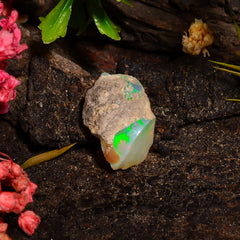 Attractive Top Grade Quality 100% Natural Welo Fire Ethiopian Opal Rough Loose Gemstone For Making Jewelry 14X10X7 MM 04.00 Cts. KR28-27 Sunkarton
