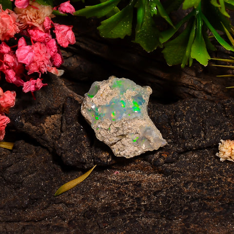 Attractive Top Grade Quality 100% Natural Welo Fire Ethiopian Opal Rough Loose Gemstone For Making Jewelry 16X14X8 MM 07.50 Cts. KR28-2 Sunkarton