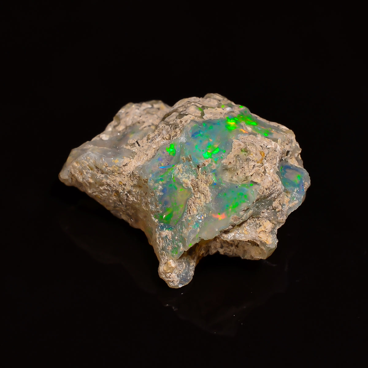 Attractive Top Grade Quality 100% Natural Welo Fire Ethiopian Opal Rough Loose Gemstone For Making Jewelry 16X14X8 MM 07.50 Cts. KR28-2 Sunkarton