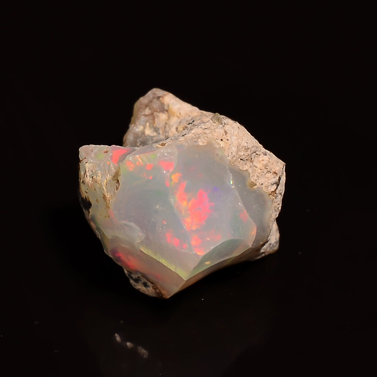 Classic Top Grade Quality 100% Natural Welo Fire Ethiopian Opal Fancy Rough Loose Gemstone For Making Jewelry 12X9X8 MM 04.00 Cts. KR28-30 Sunkarton