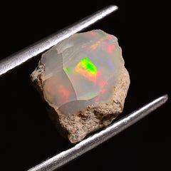 Classic Top Grade Quality 100% Natural Welo Fire Ethiopian Opal Fancy Rough Loose Gemstone For Making Jewelry 12X9X8 MM 04.00 Cts. KR28-30 Sunkarton