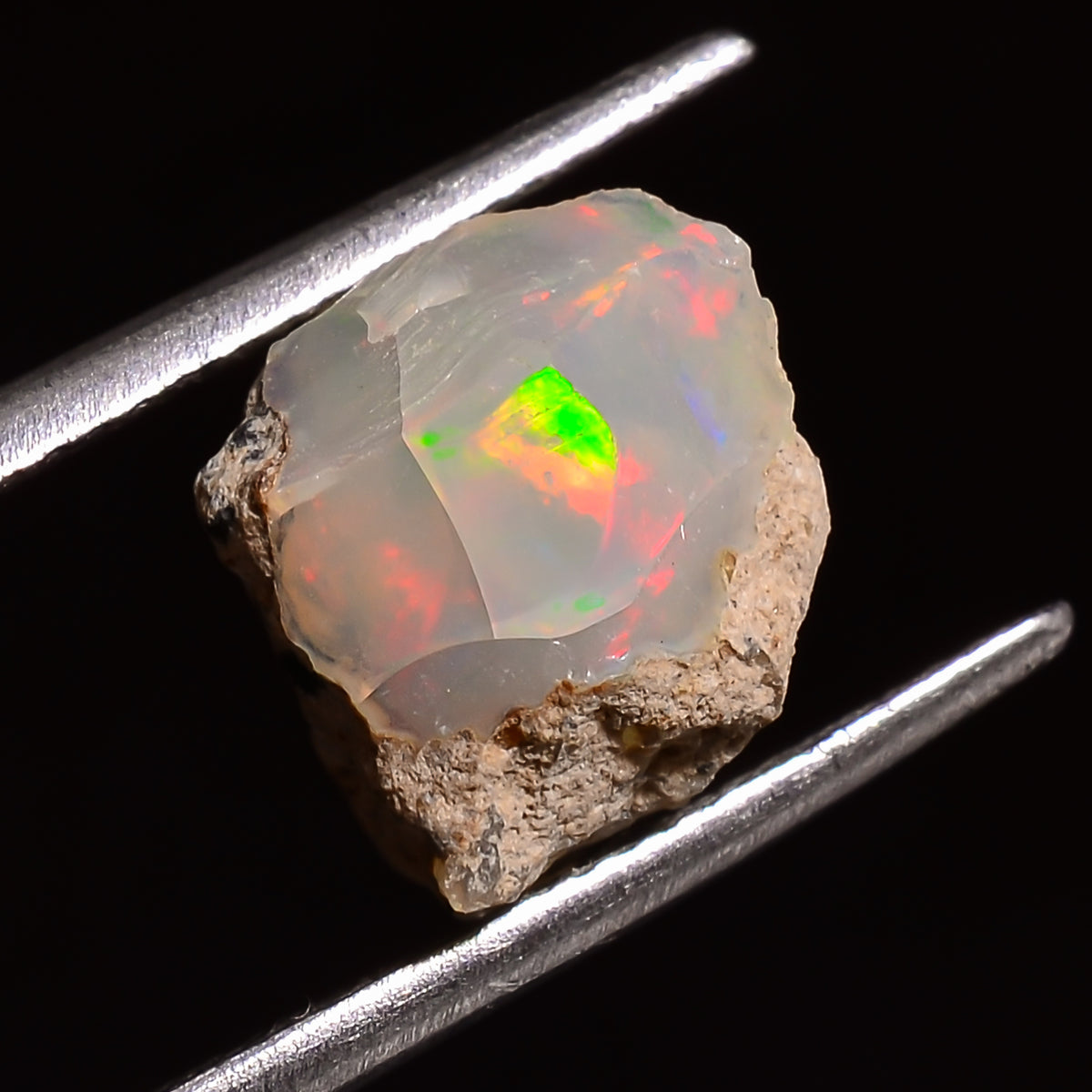 Classic Top Grade Quality 100% Natural Welo Fire Ethiopian Opal Fancy Rough Loose Gemstone For Making Jewelry 12X9X8 MM 04.00 Cts. KR28-30 Sunkarton