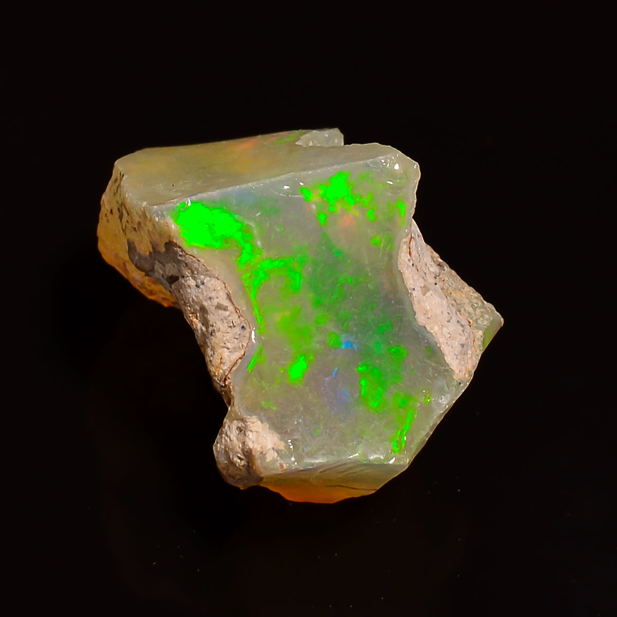 Dazzling Top Grade Quality 100% Natural Welo Fire Ethiopian Opal Fancy Rough Loose Gemstone For Making Jewelry 14X11X8 MM 04.00 Cts. KR28-31 Sunkarton