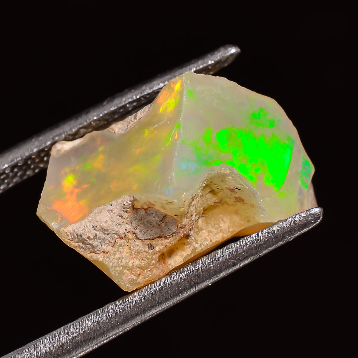 Dazzling Top Grade Quality 100% Natural Welo Fire Ethiopian Opal Fancy Rough Loose Gemstone For Making Jewelry 14X11X8 MM 04.00 Cts. KR28-31 Sunkarton