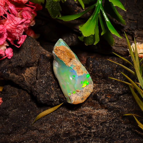 Exclusive Top Grade Quality 100% Natural Welo Fire Ethiopian Opal Fancy Rough Loose Gemstone For Making Jewelry 18X8X5 MM 05.00 Cts. KR28-33 Sunkarton