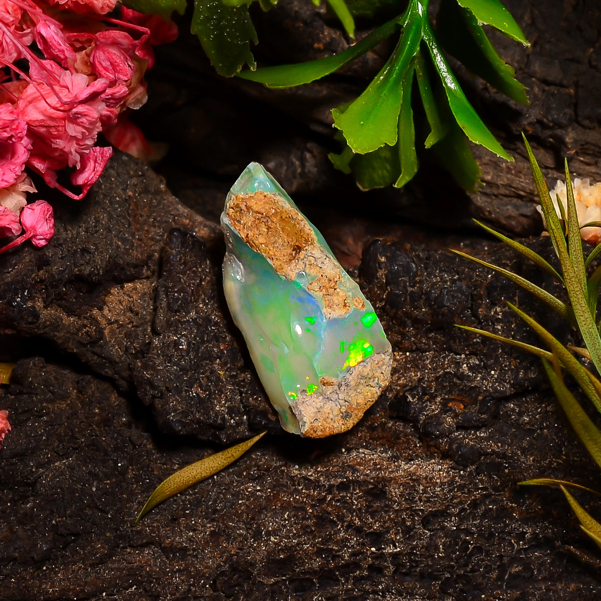 Exclusive Top Grade Quality 100% Natural Welo Fire Ethiopian Opal Fancy Rough Loose Gemstone For Making Jewelry 18X8X5 MM 05.00 Cts. KR28-33 Sunkarton