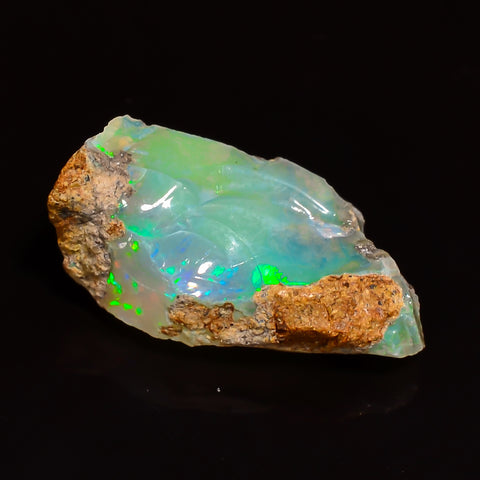 Exclusive Top Grade Quality 100% Natural Welo Fire Ethiopian Opal Fancy Rough Loose Gemstone For Making Jewelry 18X8X5 MM 05.00 Cts. KR28-33 Sunkarton