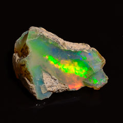 Elegant Top Grade Quality 100% Natural Welo Fire Ethiopian Opal Fancy Rough Loose Gemstone For Making Jewelry 12X9X7 MM 03.50 Cts. KR28-34 Sunkarton