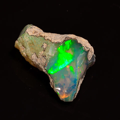 Fabulous Top Grade Quality 100% Natural Welo Fire Ethiopian Opal Fancy Rough Loose Gemstone For Making Jewelry 17X10X6 MM 04.00 Cts. KR28-35 Sunkarton