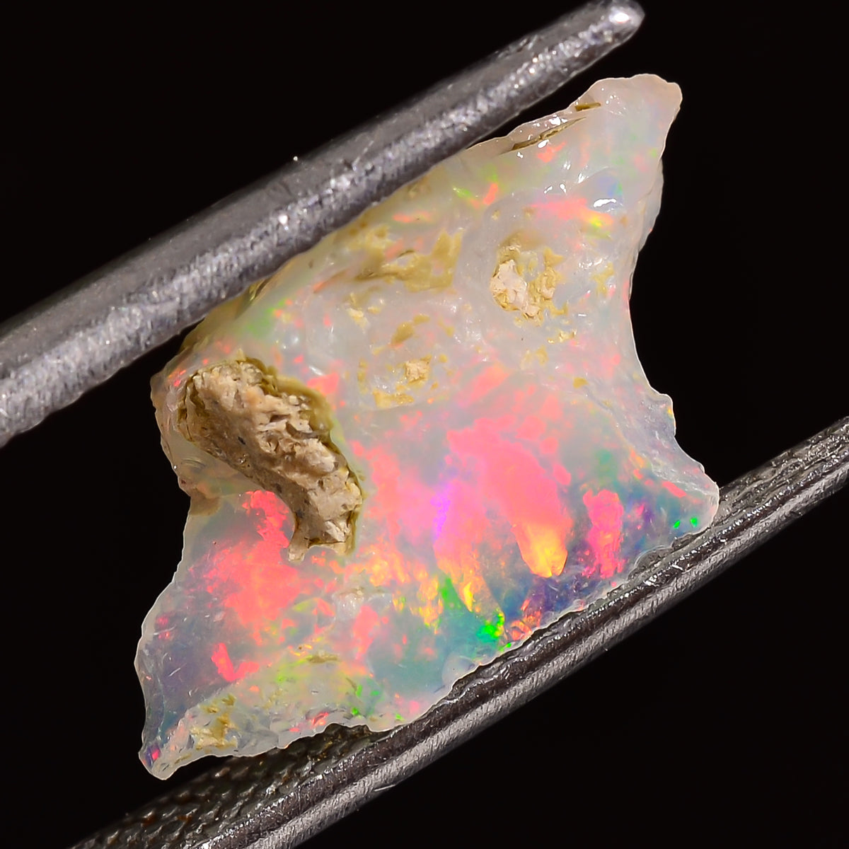 Fantastic Top Grade Quality 100% Natural Welo Fire Ethiopian Opal Fancy Rough Loose Gemstone For Making Jewelry 16X9X5 MM 02.00 Cts. KR28-36 Sunkarton