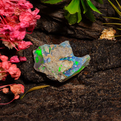 Immaculate Top Grade Quality 100% Natural Welo Fire Ethiopian Opal Rough Loose Gemstone For Making Jewelry 18X13X7 MM 06.00 Cts. KR28-38 Sunkarton