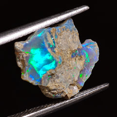 Immaculate Top Grade Quality 100% Natural Welo Fire Ethiopian Opal Rough Loose Gemstone For Making Jewelry 18X13X7 MM 06.00 Cts. KR28-38 Sunkarton