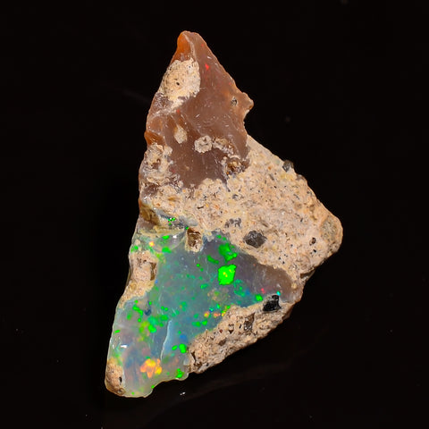 Incredible Top Grade Quality 100% Natural Welo Fire Ethiopian Opal Rough Loose Gemstone For Making Jewelry 16X10X7 MM 03.50 Cts. KR28-39 Sunkarton