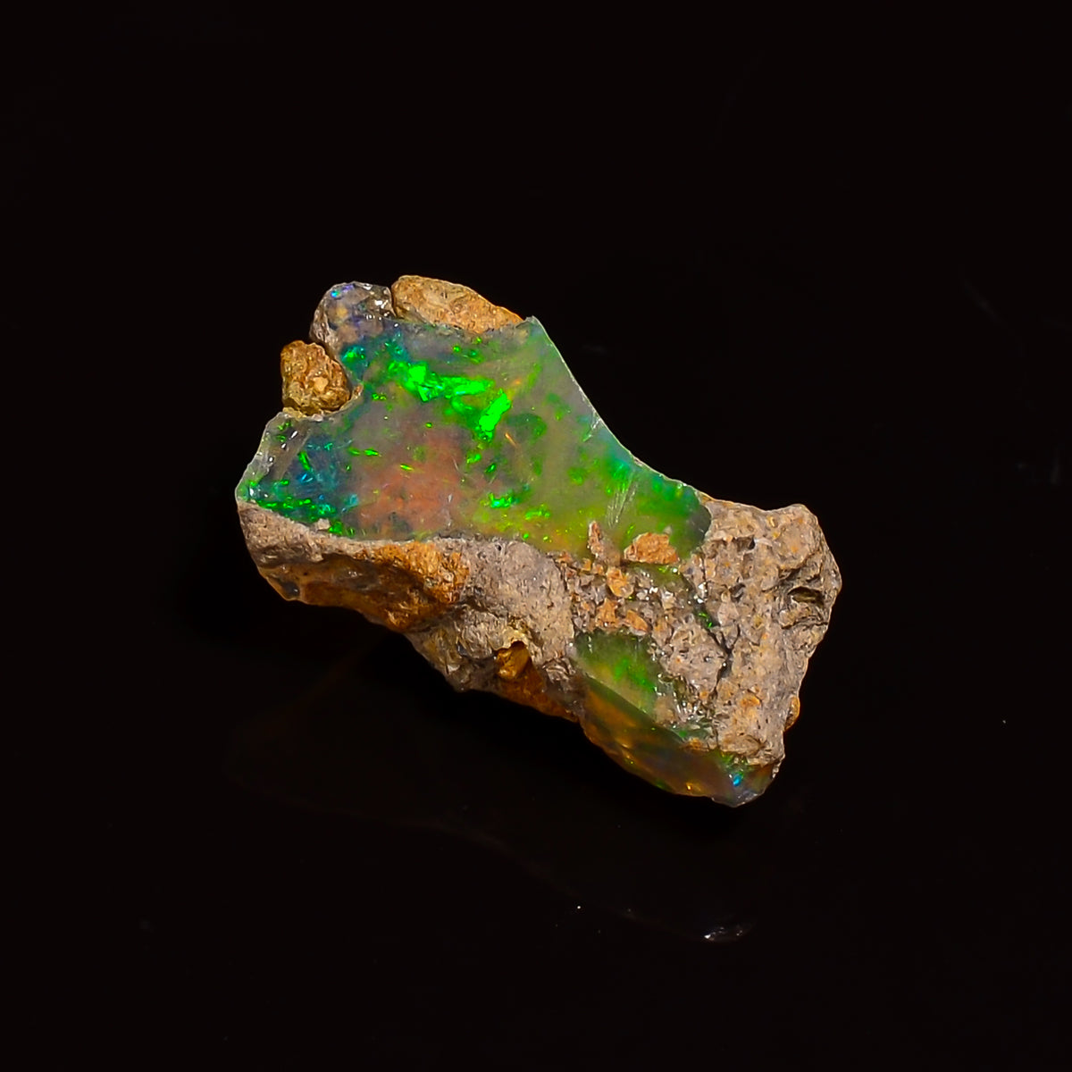 Awesome Top Grade Quality 100% Natural Welo Fire Ethiopian Opal Fancy Rough Loose Gemstone For Making Jewelry 14X7X6 MM 03.50 Cts. KR28-3 Sunkarton