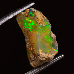 Awesome Top Grade Quality 100% Natural Welo Fire Ethiopian Opal Fancy Rough Loose Gemstone For Making Jewelry 14X7X6 MM 03.50 Cts. KR28-3 Sunkarton