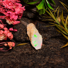 Marvellous Top Grade Quality 100% Natural Welo Fire Ethiopian Opal Rough Loose Gemstone For Making Jewelry 19X8X6 MM 04.00 Cts. KR28-40 Sunkarton