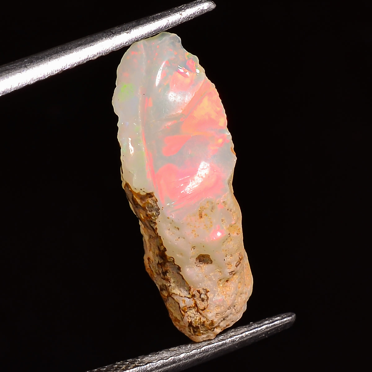 Marvellous Top Grade Quality 100% Natural Welo Fire Ethiopian Opal Rough Loose Gemstone For Making Jewelry 19X8X6 MM 04.00 Cts. KR28-40 Sunkarton