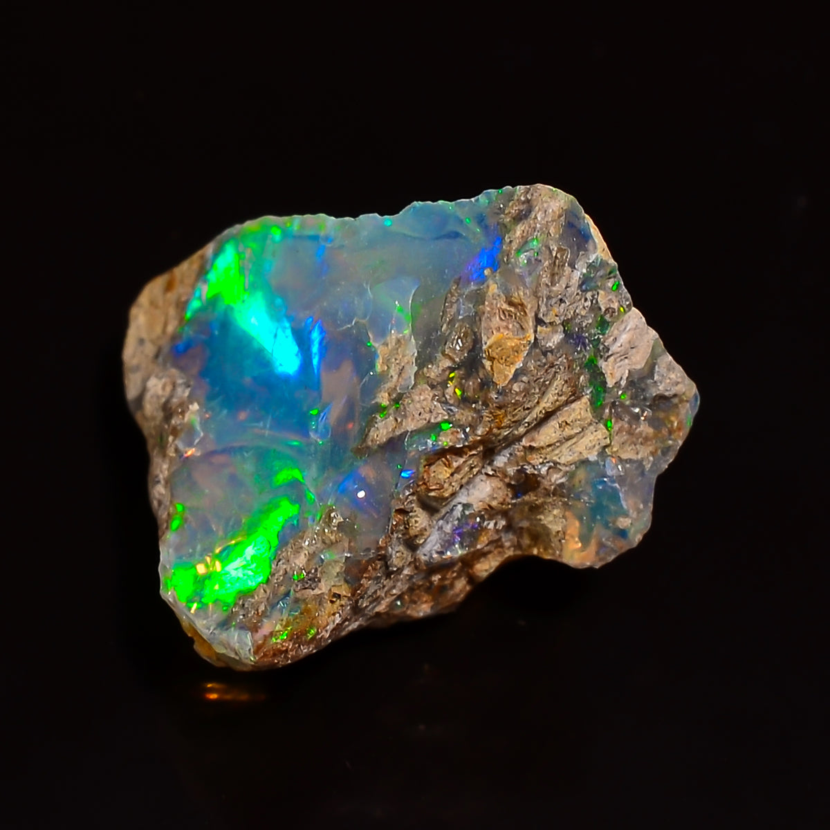 Outstanding Top Grade Quality 100% Natural Welo Fire Ethiopian Opal Rough Loose Gemstone For Making Jewelry 12X9X8 MM 03.50 Cts. KR28-42 Sunkarton