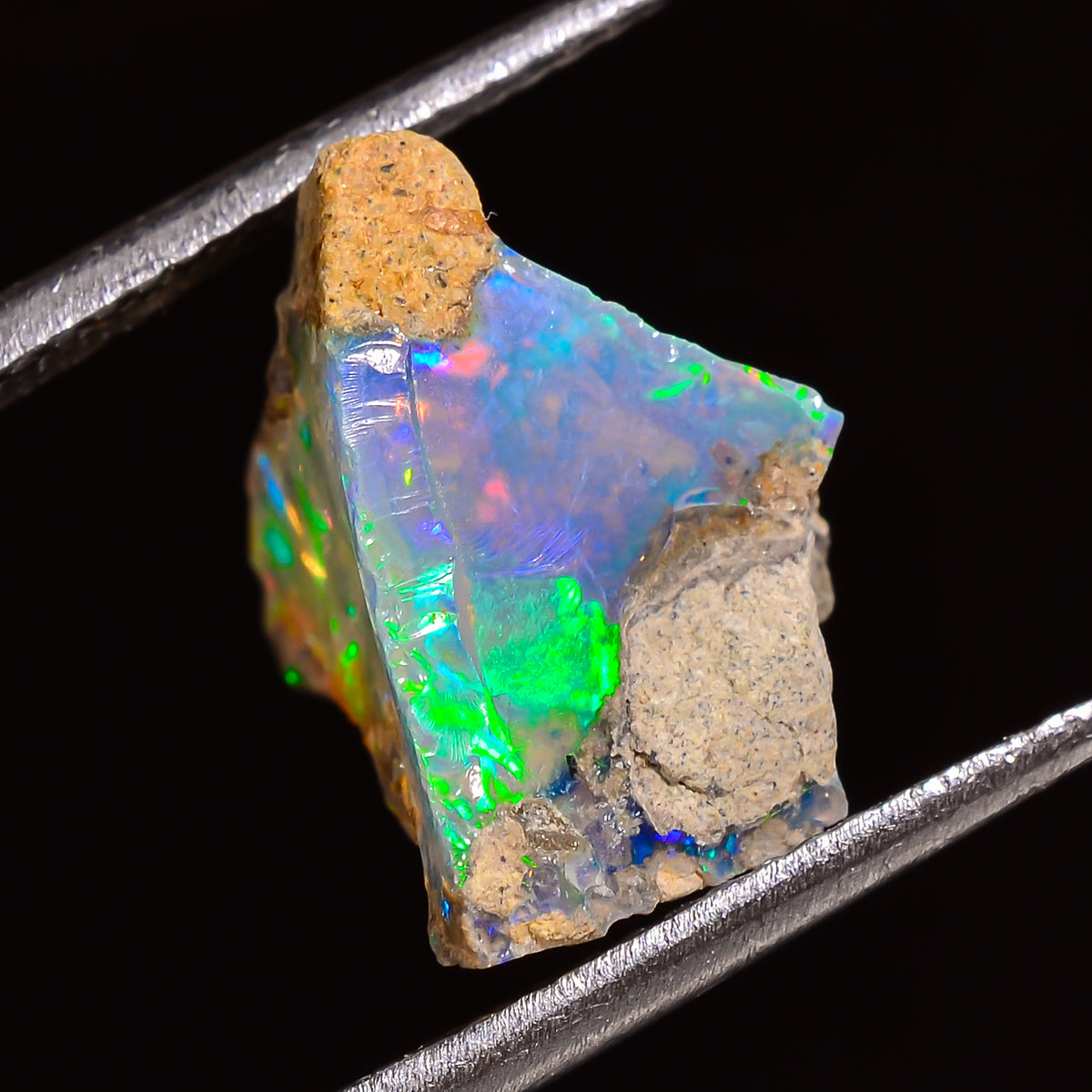 Outstanding Top Grade Quality 100% Natural Welo Fire Ethiopian Opal Rough Loose Gemstone For Making Jewelry 12X9X8 MM 03.50 Cts. KR28-42 Sunkarton