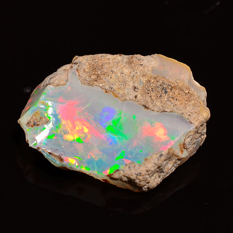 Splendid Top Grade Quality 100% Natural Welo Fire Ethiopian Opal Fancy Rough Loose Gemstone For Making Jewelry 12X10X3 MM 02.50 Cts. KR28-43 Sunkarton