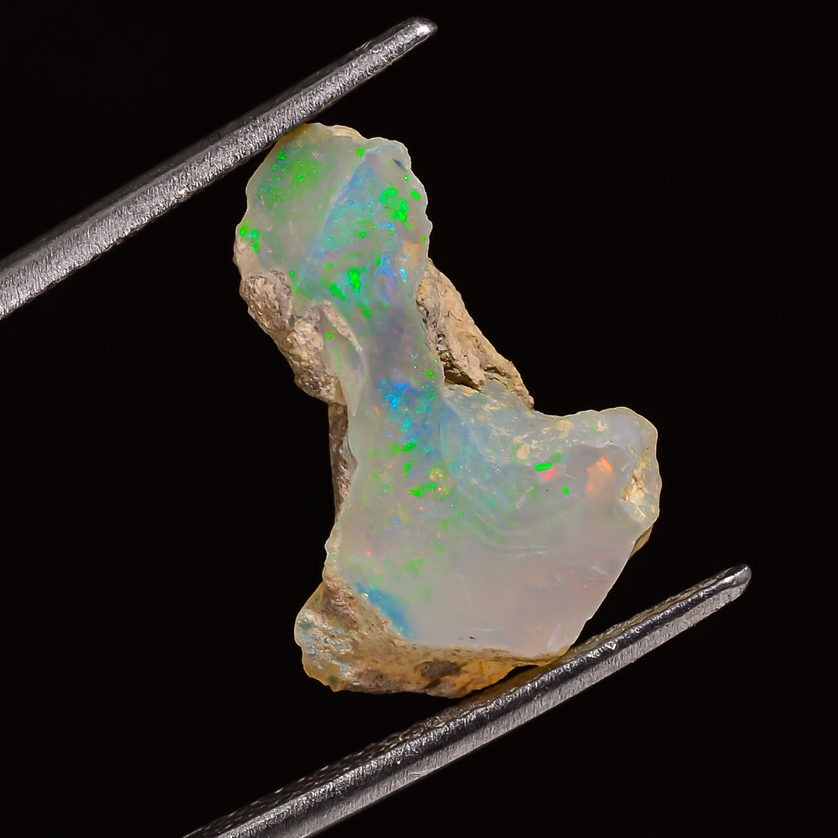 Superb Top Grade Quality 100% Natural Welo Fire Ethiopian Opal Fancy Rough Loose Gemstone For Making Jewelry 17X12X8 MM 05.00 Cts. KR28-44 Sunkarton