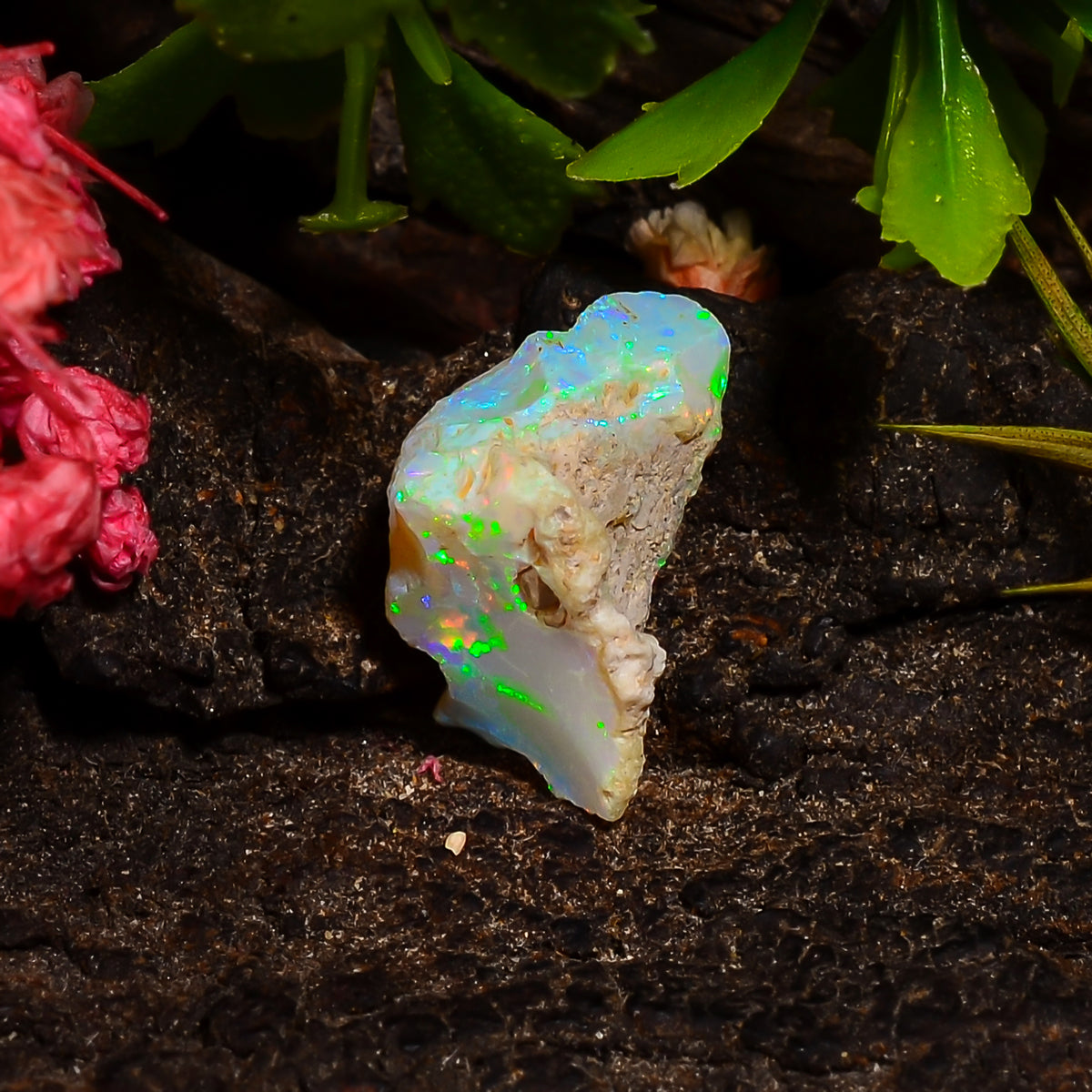 Stunning Top Grade Quality 100% Natural Welo Fire Ethiopian Opal Fancy Rough Loose Gemstone For Making Jewelry 14X11X8 MM 03.00 Cts. KR28-45 Sunkarton