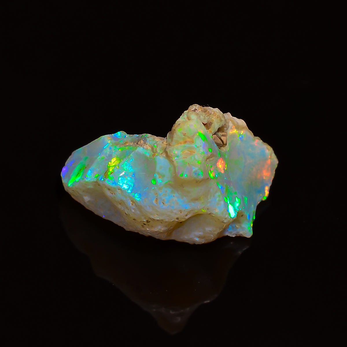 Stunning Top Grade Quality 100% Natural Welo Fire Ethiopian Opal Fancy Rough Loose Gemstone For Making Jewelry 14X11X8 MM 03.00 Cts. KR28-45 Sunkarton