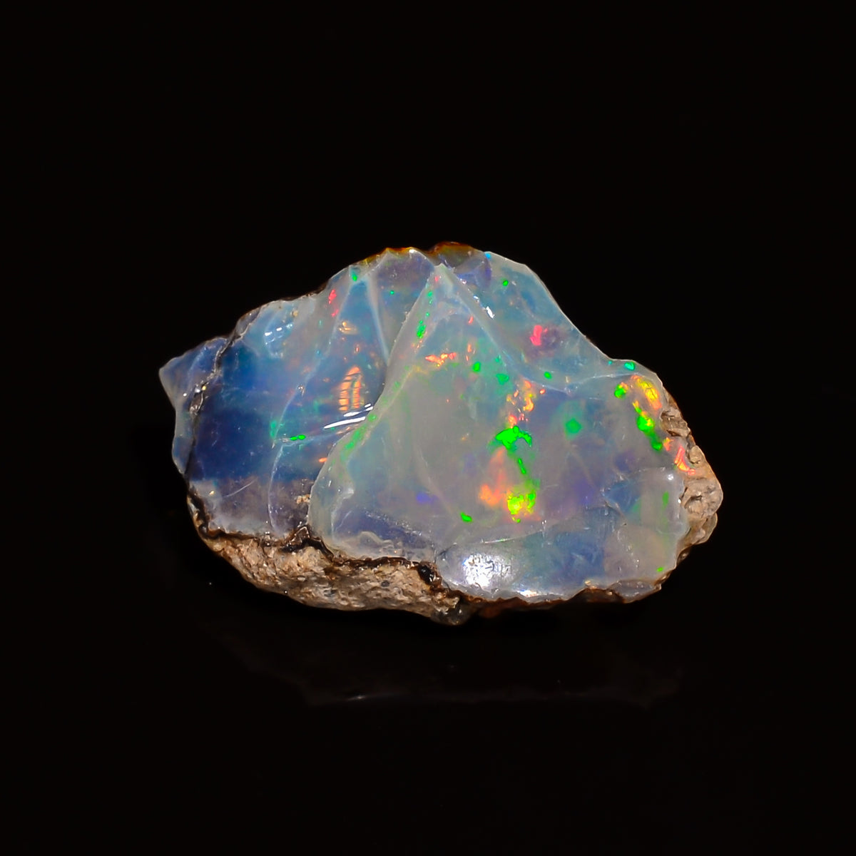 Supreme Top Grade Quality 100% Natural Welo Fire Ethiopian Opal Fancy Rough Loose Gemstone For Making Jewelry 16X10X7 MM 04.00 Cts. KR28-46 Sunkarton