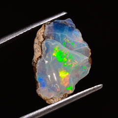 Supreme Top Grade Quality 100% Natural Welo Fire Ethiopian Opal Fancy Rough Loose Gemstone For Making Jewelry 16X10X7 MM 04.00 Cts. KR28-46 Sunkarton