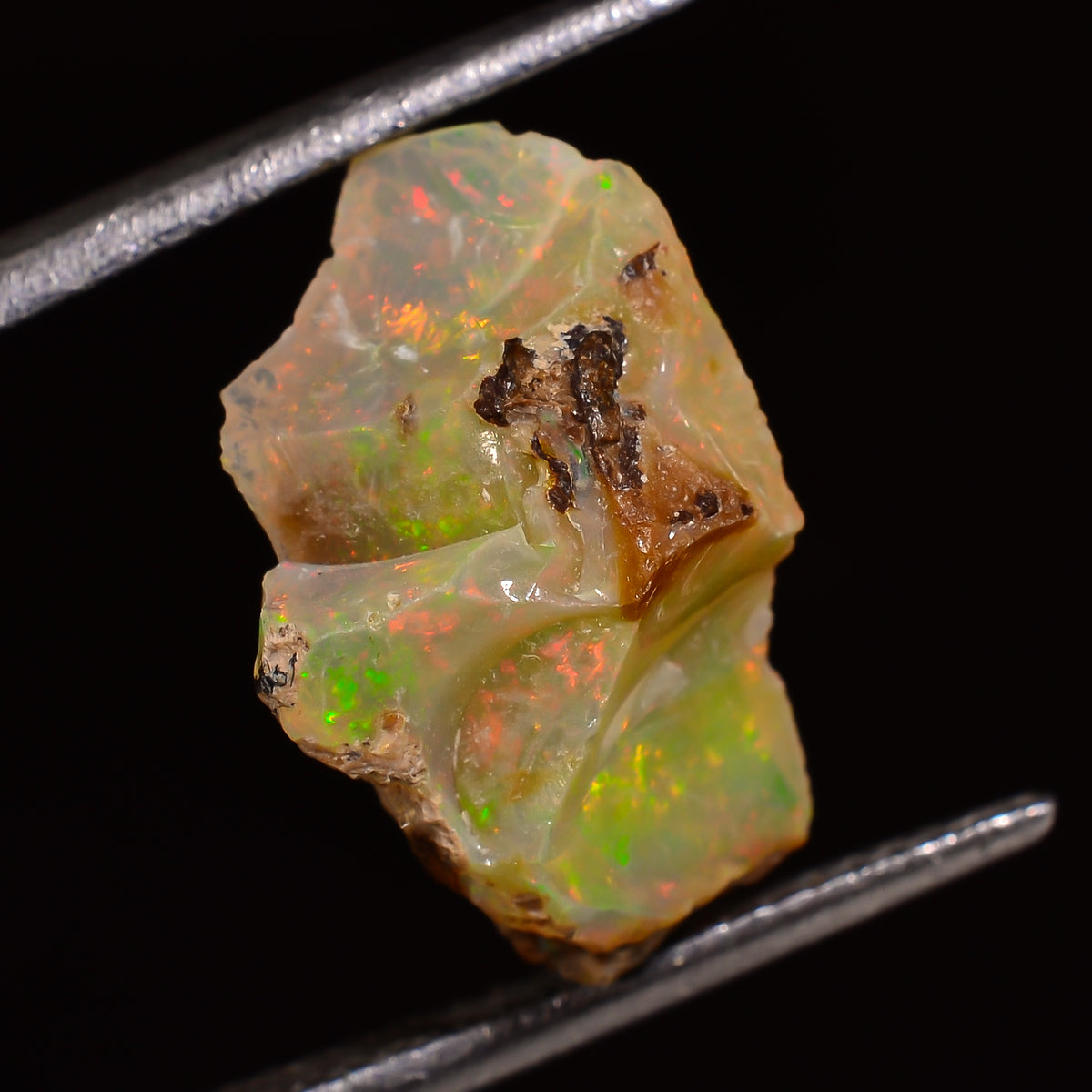Terrific Top Grade Quality 100% Natural Welo Fire Ethiopian Opal Fancy Rough Loose Gemstone For Making Jewelry 14X9X6 MM 03.50 Cts. KR28-48 Sunkarton