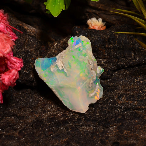 Wonderful Top Grade Quality 100% Natural Welo Fire Ethiopian Opal Rough Loose Gemstone For Making Jewelry 17X13X9 MM 07.00 Cts. KR28-50 Sunkarton