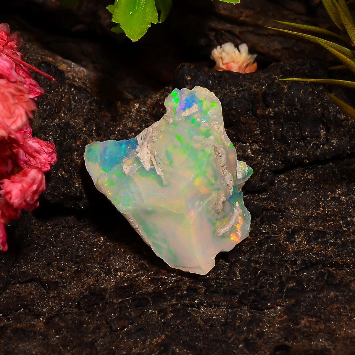 Wonderful Top Grade Quality 100% Natural Welo Fire Ethiopian Opal Rough Loose Gemstone For Making Jewelry 17X13X9 MM 07.00 Cts. KR28-50 Sunkarton