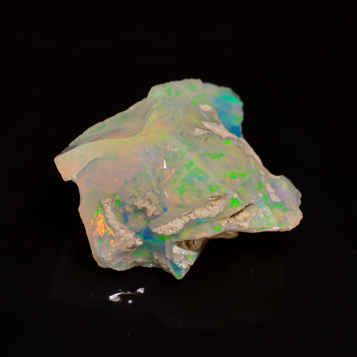 Wonderful Top Grade Quality 100% Natural Welo Fire Ethiopian Opal Rough Loose Gemstone For Making Jewelry 17X13X9 MM 07.00 Cts. KR28-50 Sunkarton