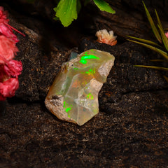 Attractive Top Grade Quality 100% Natural Welo Fire Ethiopian Opal Rough Loose Gemstone For Making Jewelry 16X10X7 MM 04.50 Cts. KR28-52 Sunkarton