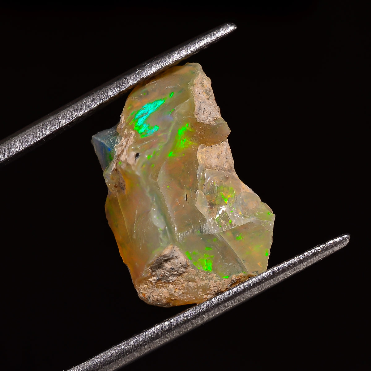Attractive Top Grade Quality 100% Natural Welo Fire Ethiopian Opal Rough Loose Gemstone For Making Jewelry 16X10X7 MM 04.50 Cts. KR28-52 Sunkarton