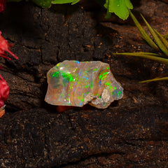 Dazzling Top Grade Quality 100% Natural Welo Fire Ethiopian Opal Fancy Rough Loose Gemstone For Making Jewelry 12X8X7 MM 03.00 Cts. KR28-56 Sunkarton