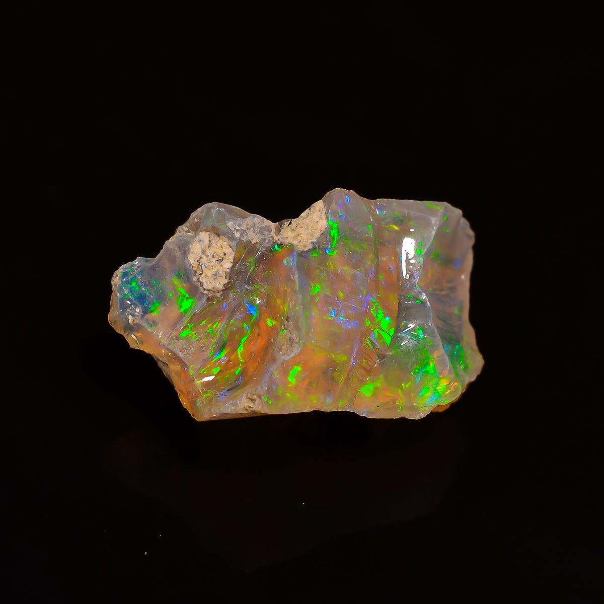 Dazzling Top Grade Quality 100% Natural Welo Fire Ethiopian Opal Fancy Rough Loose Gemstone For Making Jewelry 12X8X7 MM 03.00 Cts. KR28-56 Sunkarton