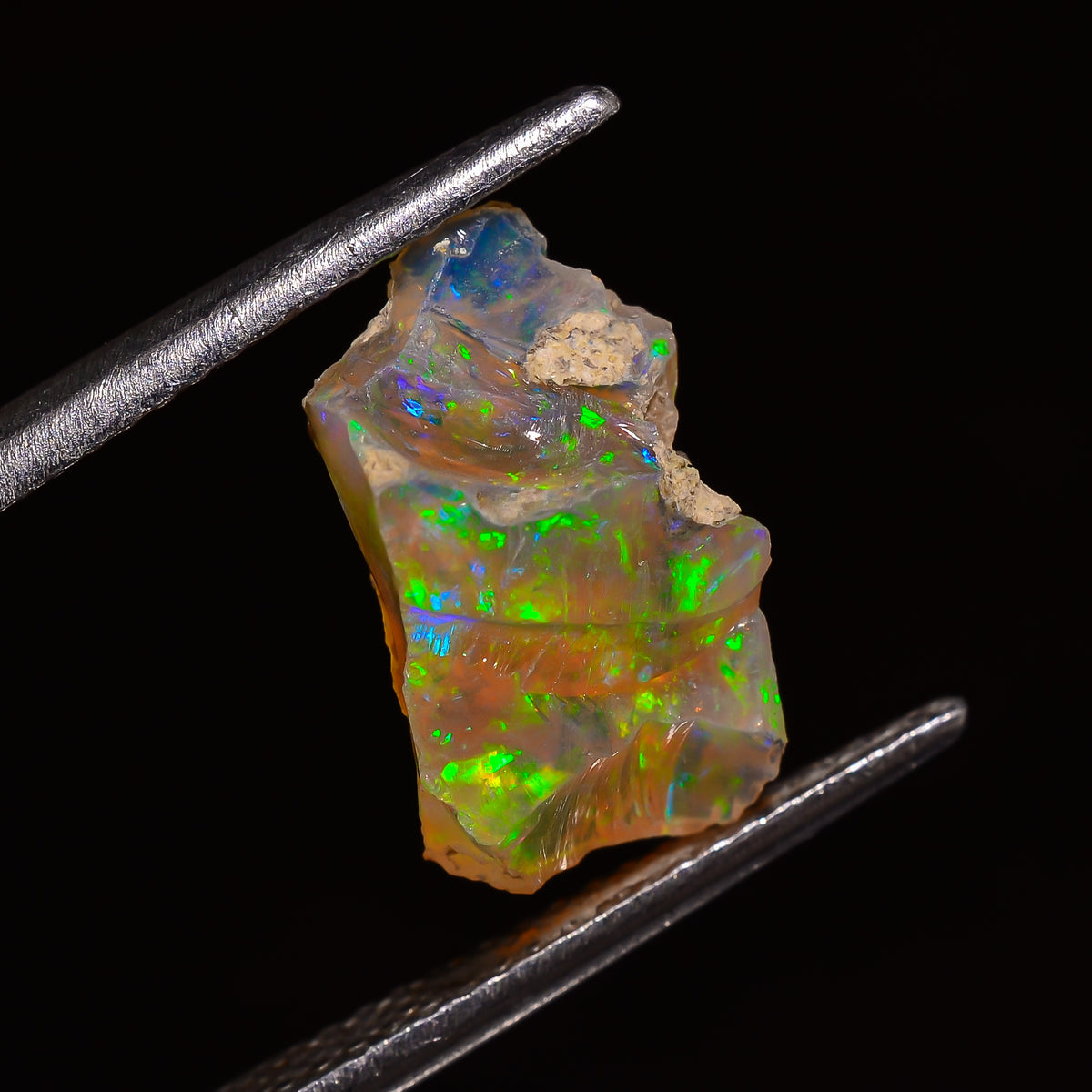 Dazzling Top Grade Quality 100% Natural Welo Fire Ethiopian Opal Fancy Rough Loose Gemstone For Making Jewelry 12X8X7 MM 03.00 Cts. KR28-56 Sunkarton