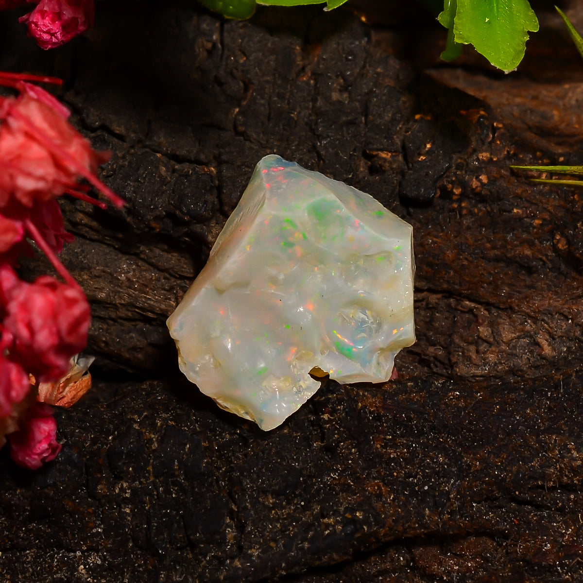 Excellent Top Grade Quality 100% Natural Welo Fire Ethiopian Opal Rough Loose Gemstone For Making Jewelry 12X10X6 MM 03.00 Cts. KR28-57 Sunkarton