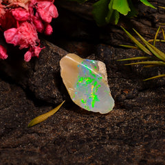 Classic Top Grade Quality 100% Natural Welo Fire Ethiopian Opal Fancy Rough Loose Gemstone For Making Jewelry 15X10X7 MM 03.50 Cts. KR28-5 Sunkarton