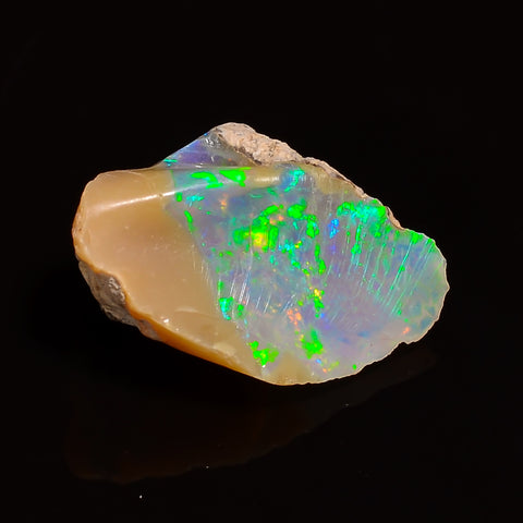 Classic Top Grade Quality 100% Natural Welo Fire Ethiopian Opal Fancy Rough Loose Gemstone For Making Jewelry 15X10X7 MM 03.50 Cts. KR28-5 Sunkarton